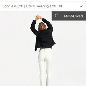 Everlane High Rise White Ankle Jeans